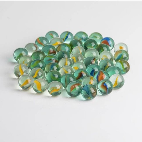 50pz biglie vetro assortite - biglie,