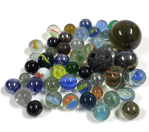 Collezione biglie vetro - in,